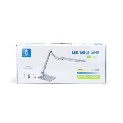 Lampa Stołowa LED Ściemnialna Biała 9W 3000-6500K - 8433325217570