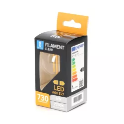 Żarówka LED 6W/230V Filament klasyczna A60 E27 biała ciepła 730lm - 8433325217860