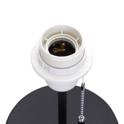 Metalowa lampa stołowa z ładowarka 2xUSB z oprawką E27 bez żarówki - 8433325218133