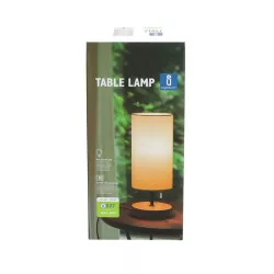 Drewniana Lampa Stołowa USB*2 bez źródła światła E27 - 8433325218140