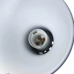 Drewniana Składana Lampa Stołowa Szara Bez Źródła Światła E27 - 8433325218188