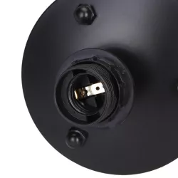 Metalowa lampa podłogowa 145cm E27 bez żarówki z przełącznikiem nożnym - 8433325218225