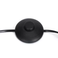 Metalowa lampa podłogowa 145cm E27 bez żarówki z przełącznikiem nożnym - 8433325218225