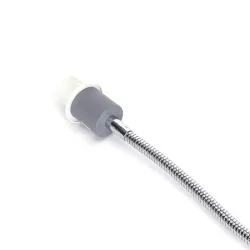 Lampa podłogowa 168cm szara metalowa z regulowanym kloszem oprawka e14 - 8433325218249