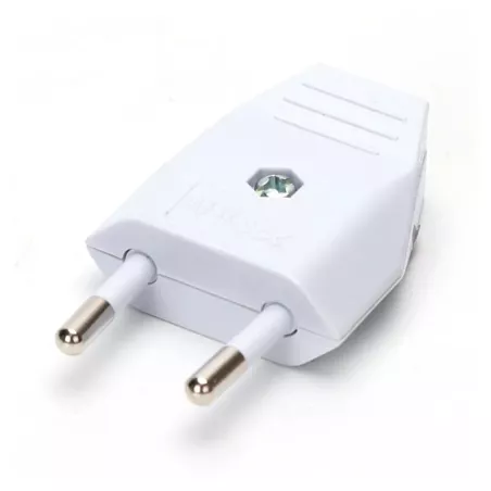 Wtyczka prądowa typu niemieckiego 10A biała - 8433325218355