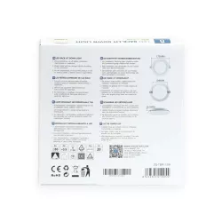 Downlight podtynkowy LED E6 12W okrągły 4000K neutralny - 8433325219055