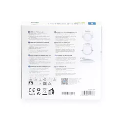 Downlight podtynkowy LED E6 18W okrągły 6500K zimny - 8433325219093