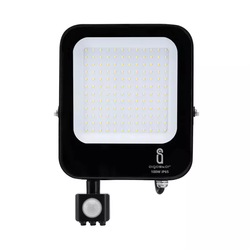 LED Naświetlacz z czujnikiem Czarny  100W - 8433325219482