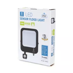 LED Naświetlacz z czujnikiem Czarny  100W - 8433325219482