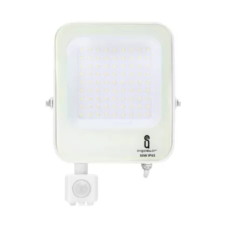 LED Naświetlacz z czujnikiem biały  50W - 8433325219673