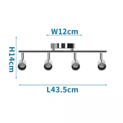 Poczwórny reflektor bez źródła światła - 8433325220082