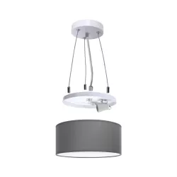 Lampa wisząca z tkaniny bez źródła światła E27 - 8433325220099