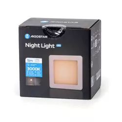 Lampka nocna LED z czujnikiem światła 2-stopniowy ściemniacz - 8433325220464