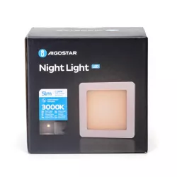 Lampka nocna LED z czujnikiem światła 2-stopniowy ściemniacz - 8433325220464