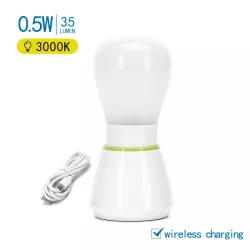 Lampka nocna LED 0,5W 35lm akumulatorowa biała ciepła 35 LM regulowana - 8433325220600