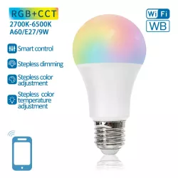 Inteligentna żarówka LED WB A60 E27 Wi-Fi 9W - 8433325220785