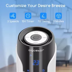 Wentylator 50W kolumnowy Zico 36-calowy obrót o 90° zdalne sterowany - 8433325226923