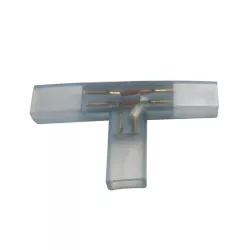 Złącze T 8 mm trójnik do taśm na 230V do wysokonapięciowych pasków led - 8433325184711