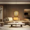 Lampa wisząca z naturalnym sznurkiem bez źródła światła E27 - 8433325228927