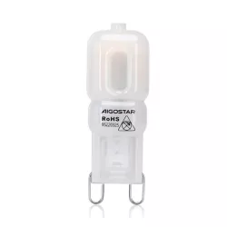 Żarówka diodowa LED Mleczna Biel G9 2W - 8433325283803