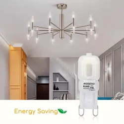 Żarówka diodowa LED Mleczna Biel G9 2W - 8433325283810